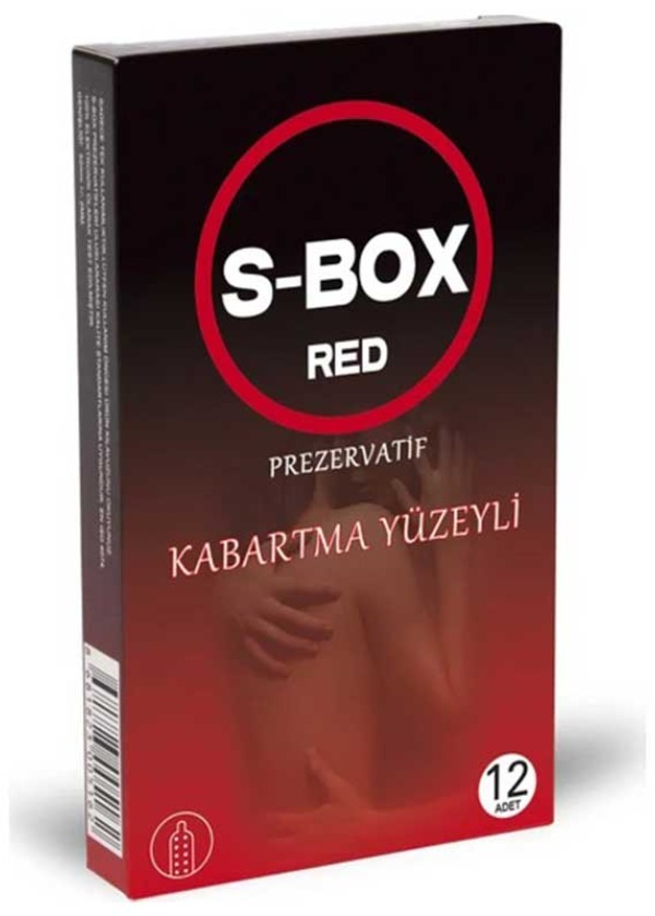 S-Box Kabartma Yüzeyli Prezervatif 12'li