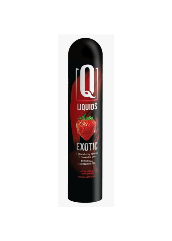 Q Liquids Exotic Çilek Aromalı Kayganlaştırıcı Jel 125 ML.